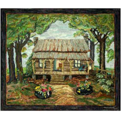 Cotton's House Hooked Rug by Michele Micarelli