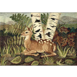 Solitude Hooked Rug by Michele Micarelli