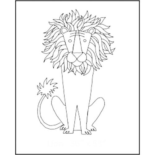 Michele Micarelli Lion Rug Hooking Pattern