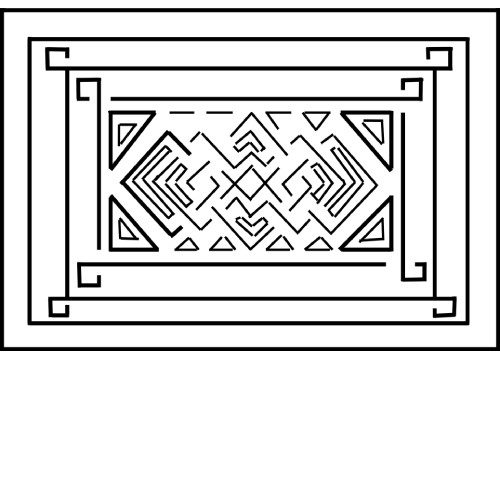 EL Camino Rug Hooking Pattern 14x21