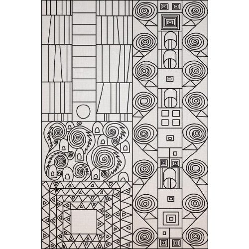 Klimt Mat Rug Hooking Pattern 28x46