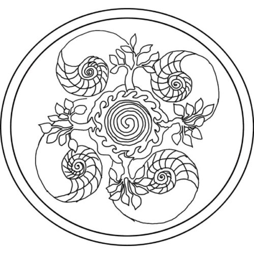 Michele Micarelli Ocean Mandala Rug Hooking Pattern