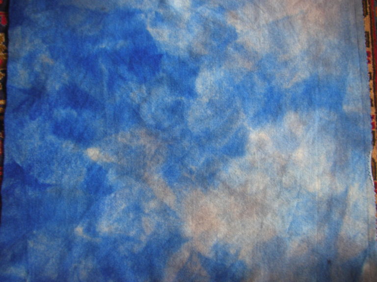 Blue Gray Trans-color hand dyed Dorr wool