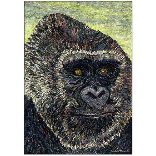Gorilla Rug Hooking Pattern 13x20 - Michele Micarelli Rugs