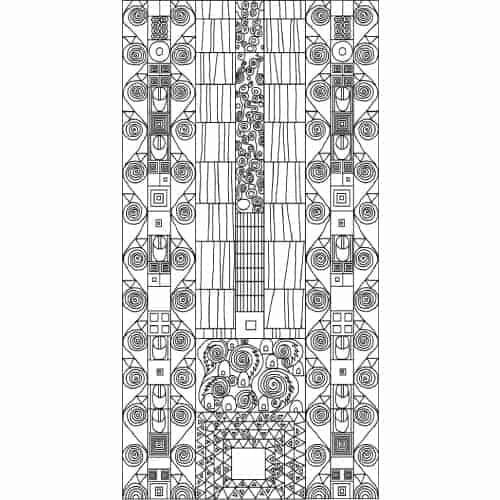 Klimt Runner Rug Hooking Pattern